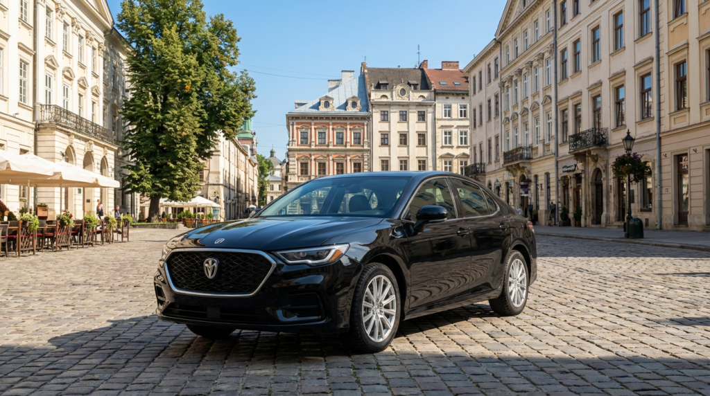 Firefly_Gemini Flash_bu arabanın arka planını değiştir.4K olsun yeni görsel.Gerçekçi bir arka plan olsun.A 507827